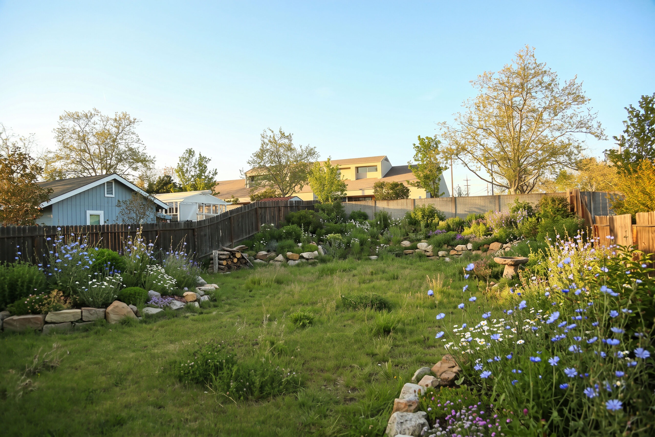 Garten vor der naturnahen Umgestaltung